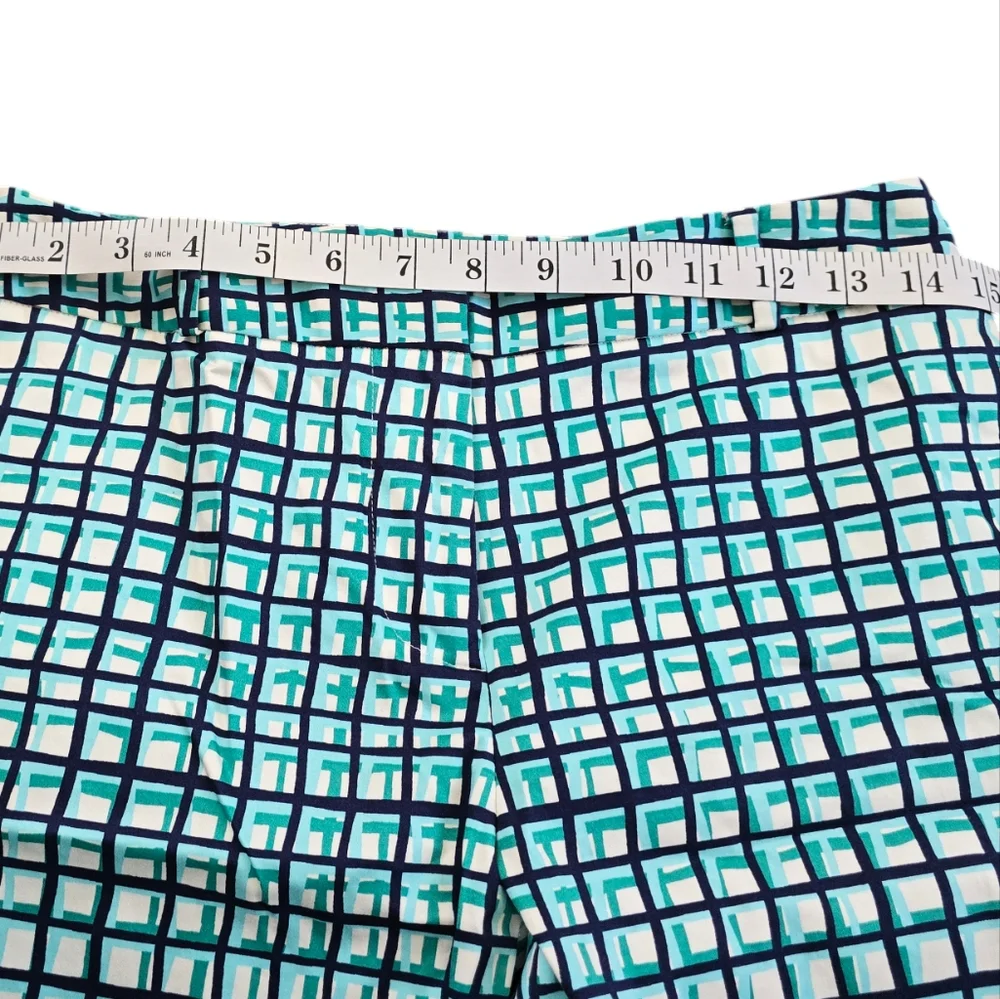 Kate Spade Mindy Breezeblock Plaid Preppy capri Pants Size‎ 4